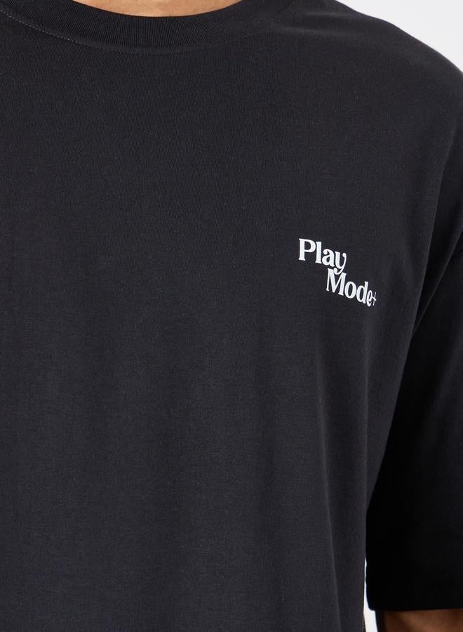 ستايلي تيشيرت واسع بطبعة جرافيك وأكمام قصيرة - Image 5