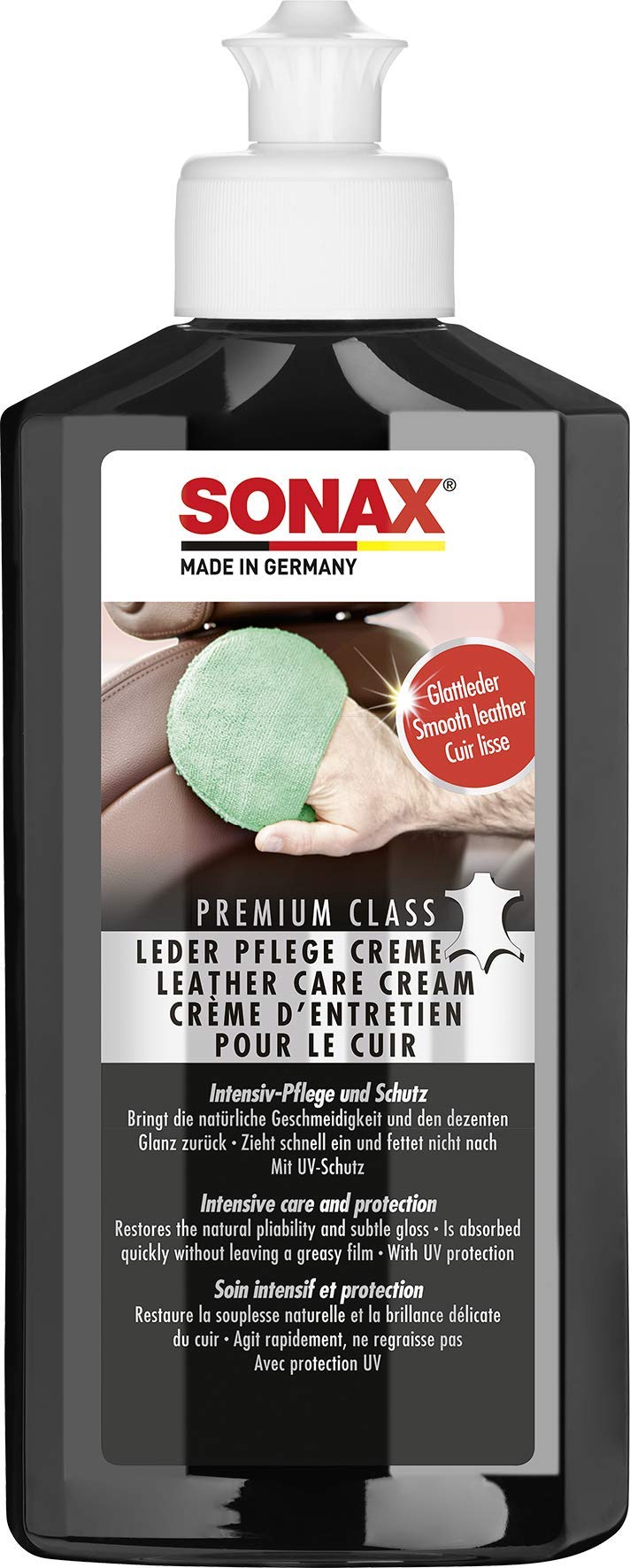Sonax (282141) Premium Class Leather Care Cream - 8.45 fl. oz. - Image 1