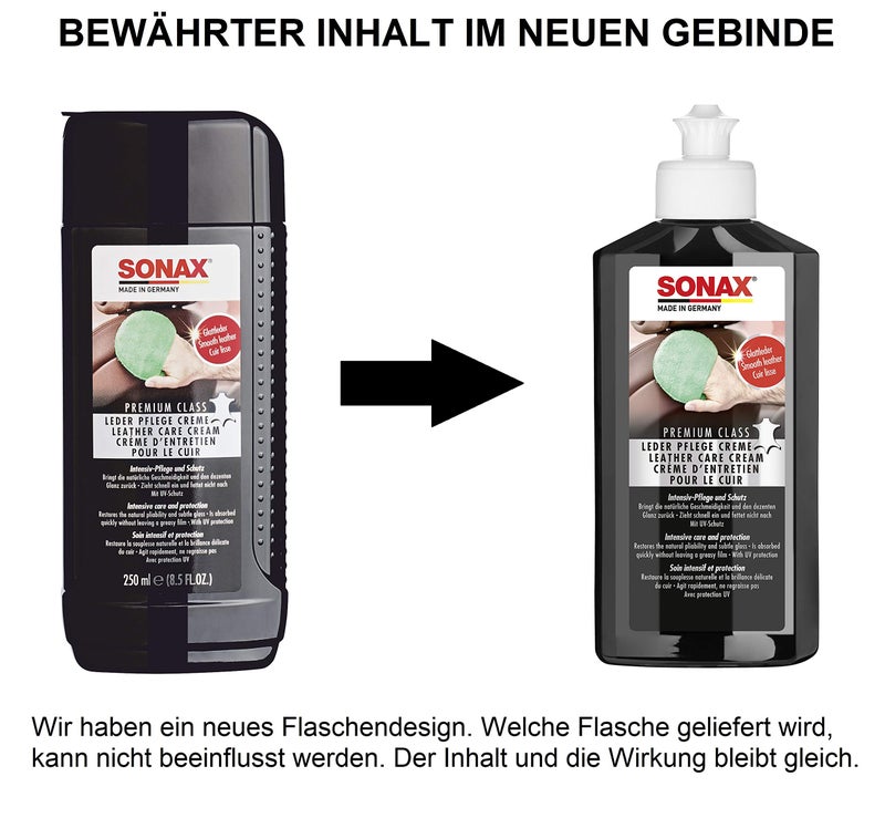 Sonax (282141) Premium Class Leather Care Cream - 8.45 fl. oz. - Image 2