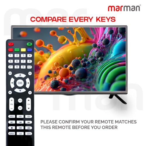 marman® Compatible with Universal Remote Control for Multi Brand Castor Micromax Lloyd iBell Intex Impex Croma Light Skyworth Sansui Vu LCD LED Television - Image 3