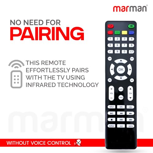 marman® Compatible with Universal Remote Control for Multi Brand Castor Micromax Lloyd iBell Intex Impex Croma Light Skyworth Sansui Vu LCD LED Television - Image 2