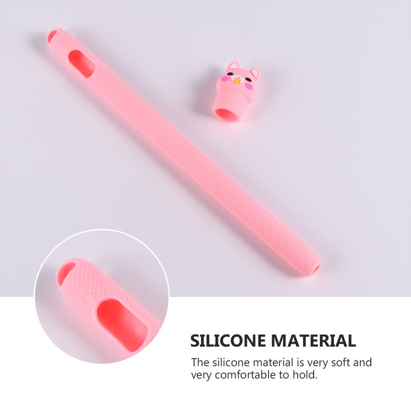 2pcs Silicone Stylus Pencil Protective Case Compatible for Apple Pencil 1 - Image 4