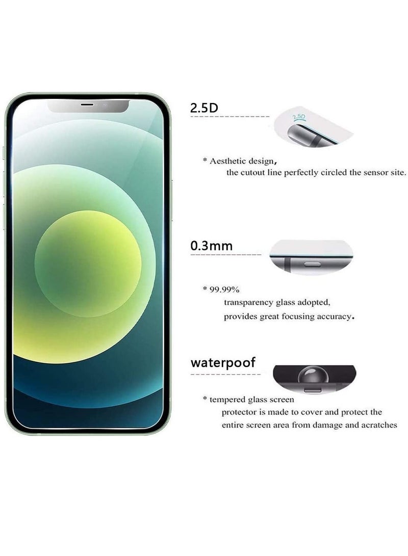 shAyzee Screen Protector for iPhone 12 Pro and iPhone 12 Tempered Glass 9H Hardness Bubble Free Easy to Install - Image 3
