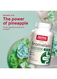 jarrow formulas Bromelain 500 Mg Proteindigesting Enzymes From Pineapple Aids & Supports Protein Digestion Dietary Supplement Suitable For Vegans Up To 60 Servings (Packaging May Vary)  - Image 4