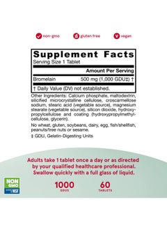 jarrow formulas Bromelain 500 Mg Proteindigesting Enzymes From Pineapple Aids & Supports Protein Digestion Dietary Supplement Suitable For Vegans Up To 60 Servings (Packaging May Vary)  - Image 5