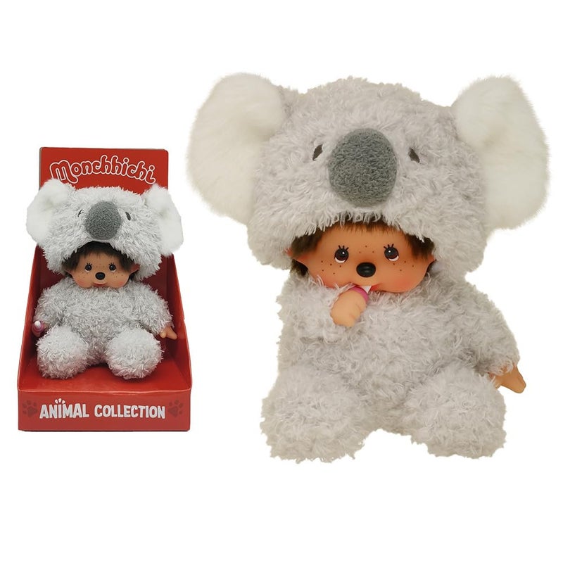 Bandai - Monchhichi - Monchhichi Koala Soft Toy - 80s Iconic Monkey Plush - Soft Plush 20 cm for Children and Adults - Children's Toy 2 Years and Above - SE245772 - Image 4