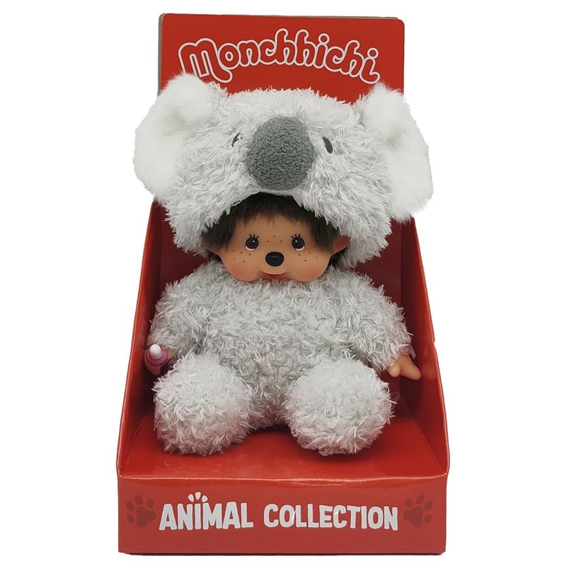Bandai - Monchhichi - Monchhichi Koala Soft Toy - 80s Iconic Monkey Plush - Soft Plush 20 cm for Children and Adults - Children's Toy 2 Years and Above - SE245772 - Image 1