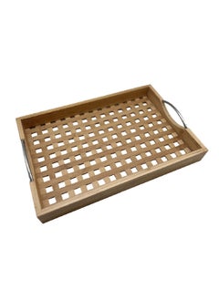 Bien Servi Elegant Design Rectangular Bamboo Serving Tray With Handle Brown 5 X 29 X 43 Cm G11-Sh008  - Image 1