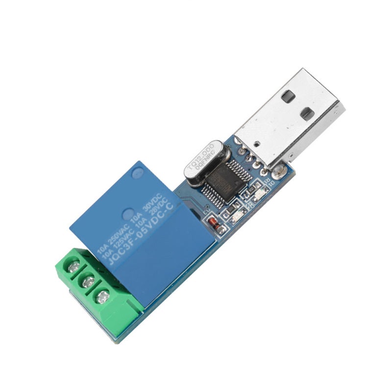 وحدة ترحيل USB MCU تحكم ذكي من الكمبيوتر عبر USB مفتاح تبديل مع وضع النبض أو القفل الذاتي - Image 5
