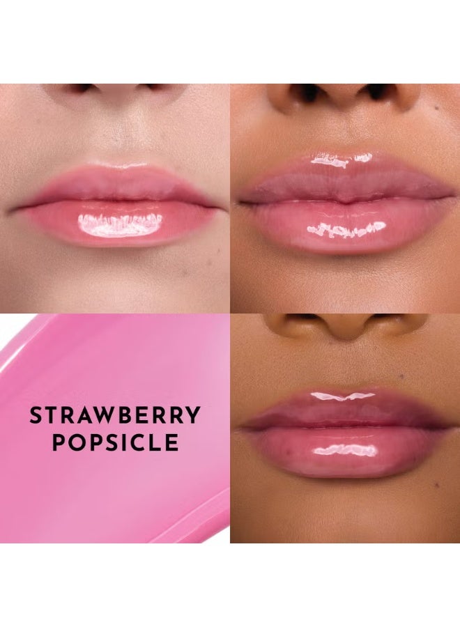LAWLESS BEAUTY Forget The Filler Lip Plumper Line Smoothing Gloss - Strawberry Popsicle - Image 2