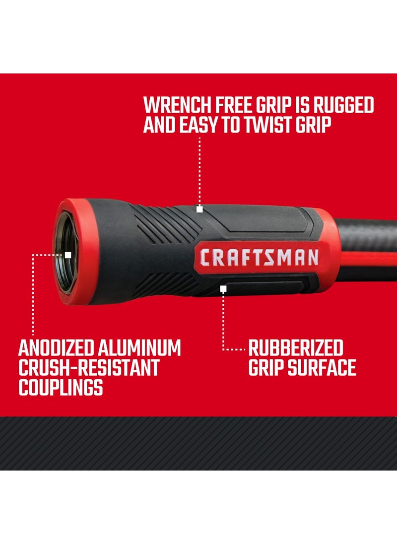 CRAFTSMAN Craftsman 58 in D X 50 ft L Heavy Duty Professional Grade Garden Hose  - Image 5