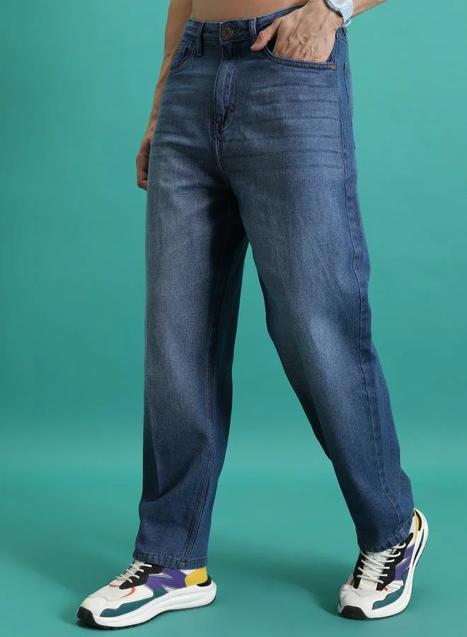 هاي لاندر Light Fade Mid Rise Jeans with Pockets by Styli