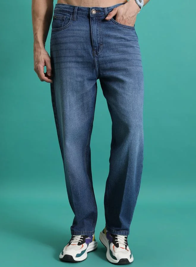 هاي لاندر Light Fade Mid Rise Jeans with Pockets by Styli