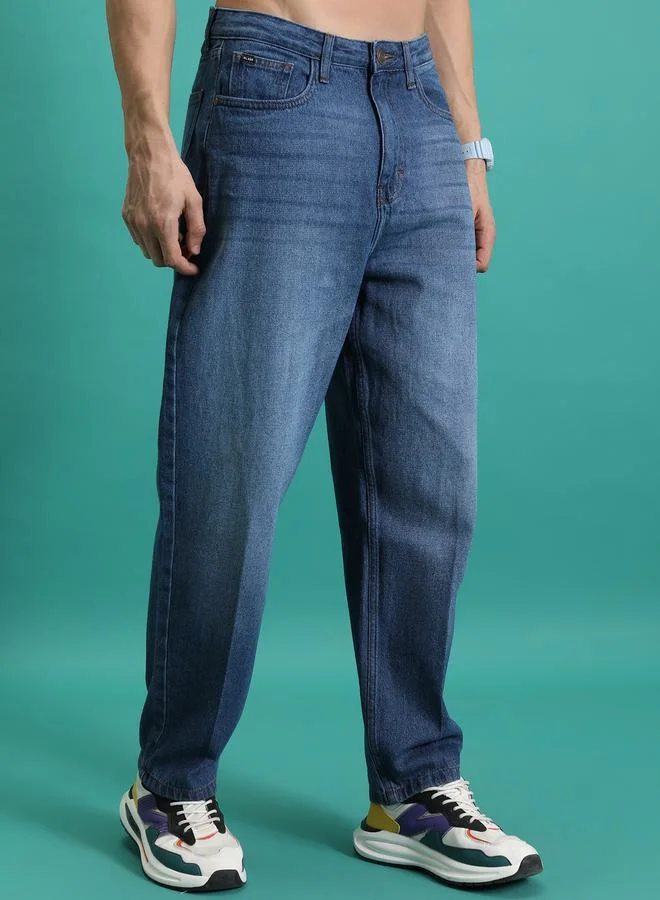 هاي لاندر Light Fade Mid Rise Jeans with Pockets by Styli