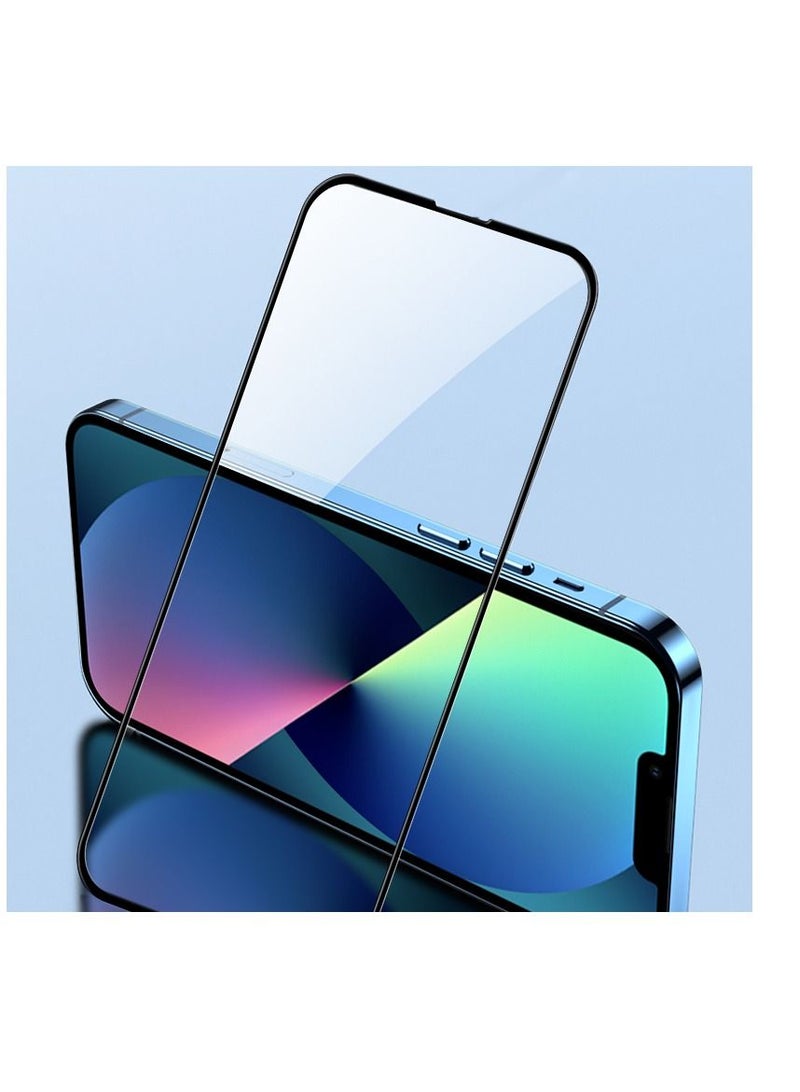glassology حماية شاشة آيفون 14 برو زجاج مقسى حارس لاصق كامل من الحافة إلى الحافة - Image 3