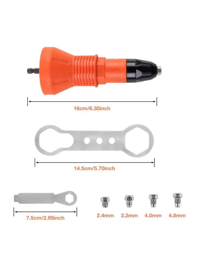 Boltave Orange Professional Electric Rivet Gun Riveting Tool For DIY Auto Repair - Image 3