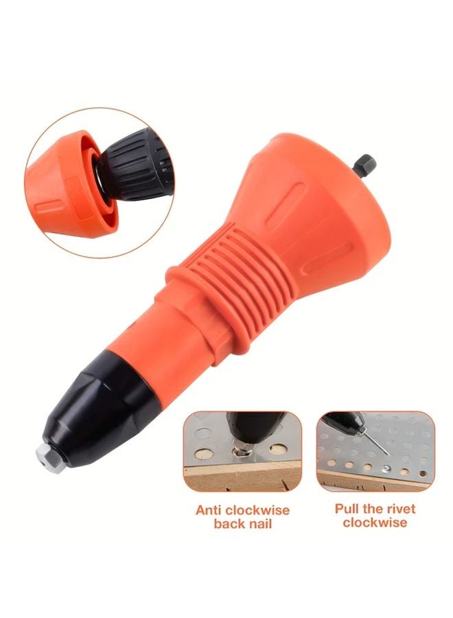 Boltave Orange Professional Electric Rivet Gun Riveting Tool For DIY Auto Repair - Image 4