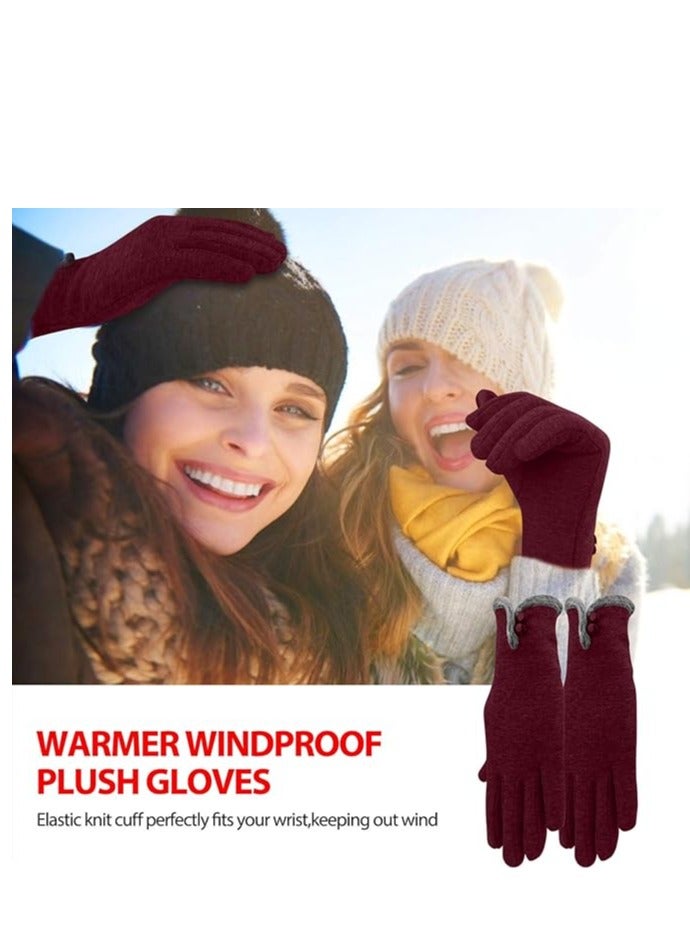 KASTWAVE Women Winter Gloves Warm Touchscreen Gloves Windproof Gloves for Women Girls Ladies Winter Using Gifts - Image 5