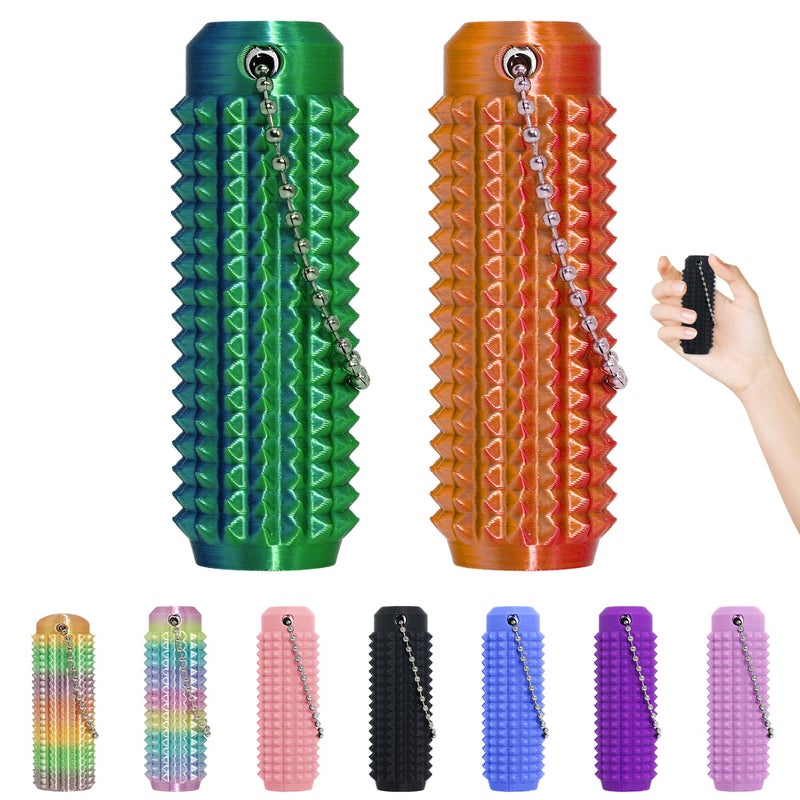 XNJAMG Little Ouchies Fidget Toys,Pain Stim Fidget Toy Reduce Stress for Adults,Anxiety Relief Pain Stim,Spiky Fidget Keychain for Anxiety and Stress Reduction,Novelty Gifts for Friends 1PCS - Image 1
