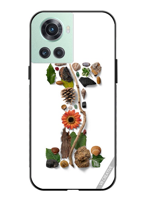 Protective Case Cover For OnePlus 10R Alphabet I Design Multicolour