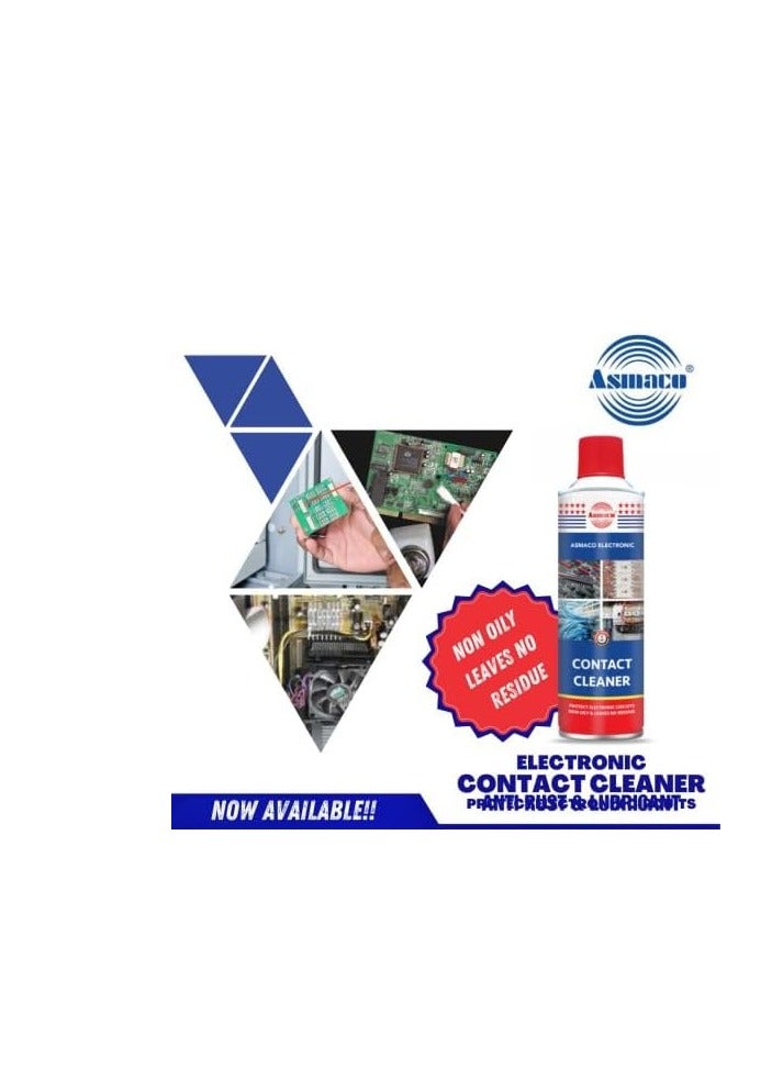 Asmaco smaco Electronic Contact Cleaner Spray- Non Oily-Removes dirt, dust carbon, light oils-Leaves No Residue-400ml - Image 2