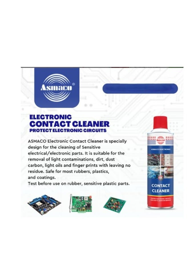 Asmaco smaco Electronic Contact Cleaner Spray- Non Oily-Removes dirt, dust carbon, light oils-Leaves No Residue-400ml - Image 3