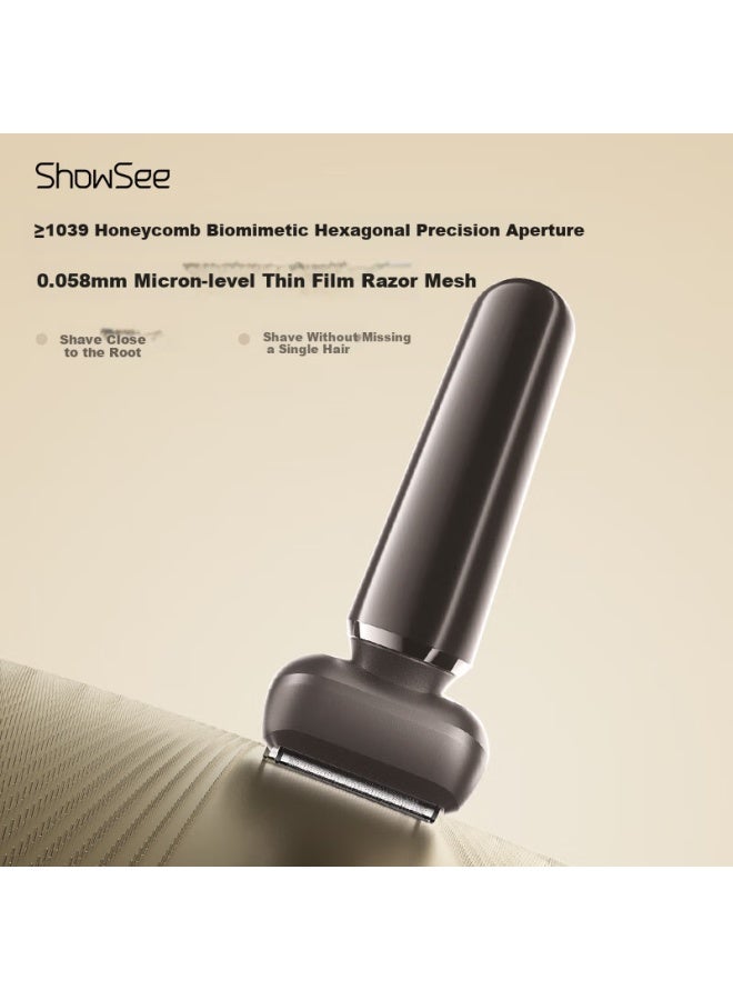 Showsee Rechargeable Electric Shaver K3 With Reciprocating Induction, Four-Direction Floating Blade, Gift For Dad, Father, Husband, Boyfriend - Image 4