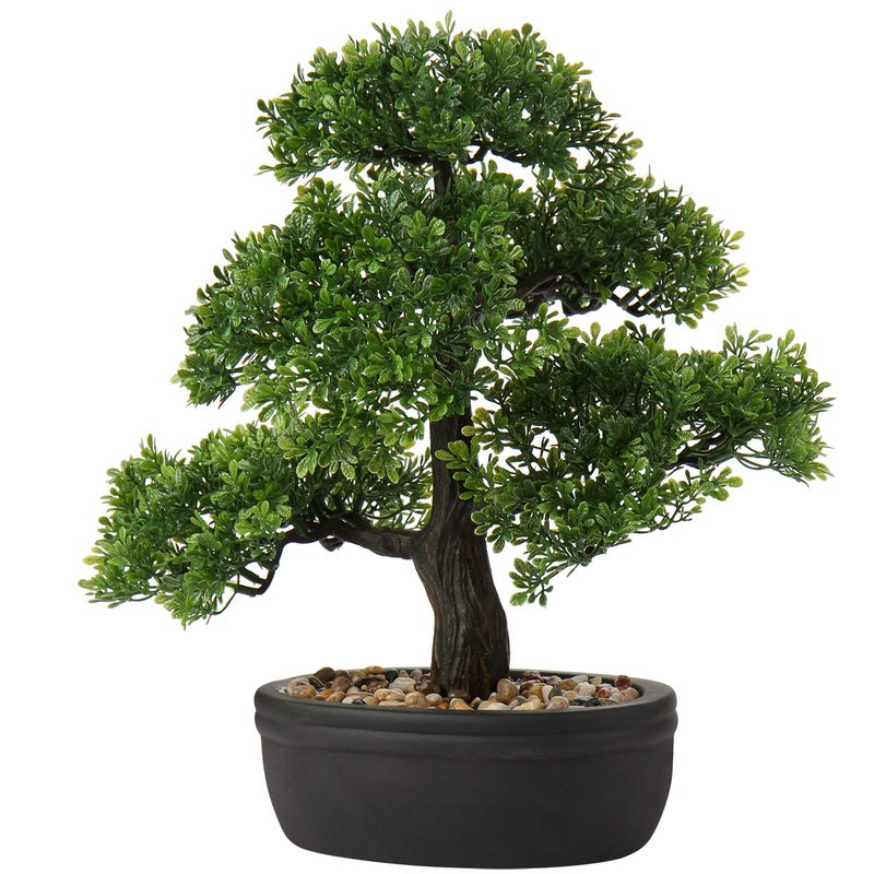 Briful 141 Artificial Bonsai Tree Fake Plant Japanese Bonsai Decoration Potted Faux Pine Plants Bonsai Cedar Tree for IndoorOutdoor Home Office Hotel Dcor