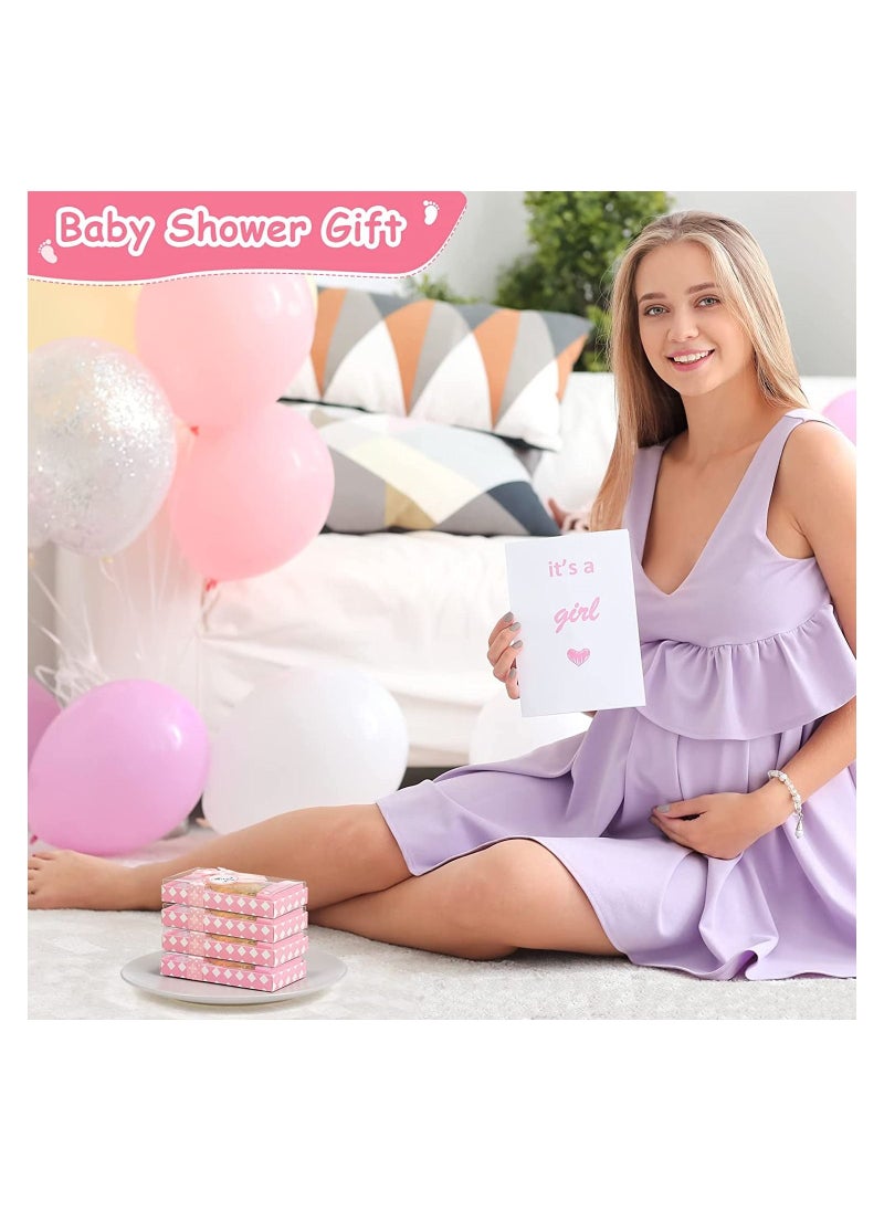 Excefore 6 Pieces Bottle Opener Baby Shower Favor For Guest, Cute Baby Shower Souvenirs with Baby Footprints Neutral Baby Shower Decoration Gender Reveal Party Supplies for Boy Girl (Pink)  - Image 3