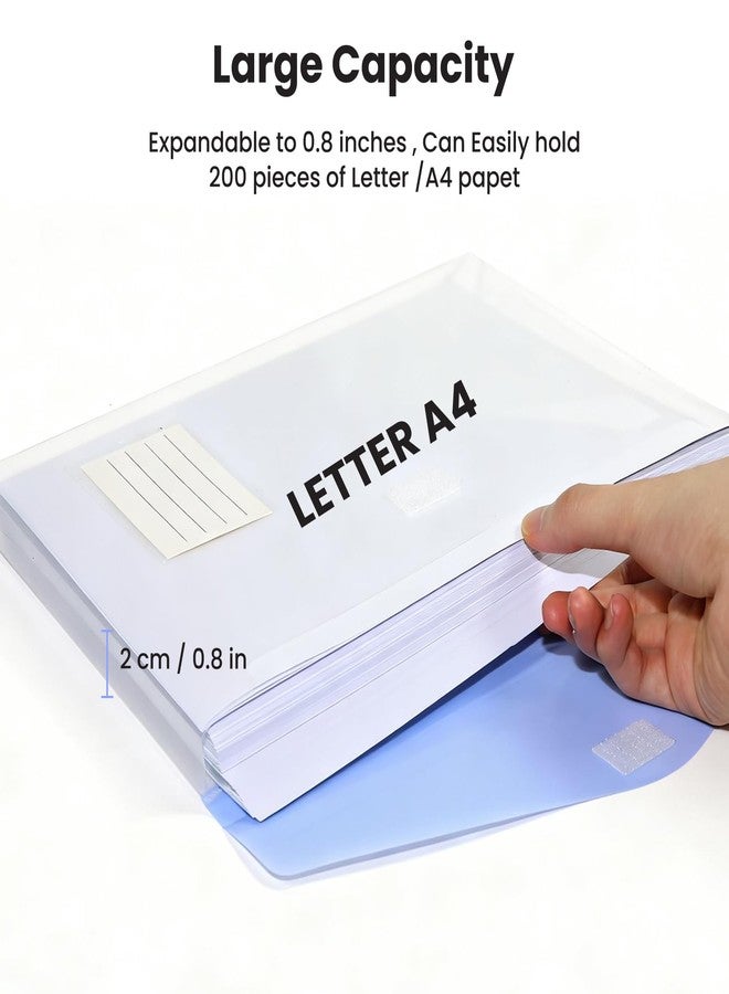 XingDuing Binder Pocket, 10 Pack Plastic Envelopes Binder Pocket with Tight Closure,11 Holes Expandable Binder Folders, olders with Pockets Side Loading, Binder Organizer, Letter Size, Assorted Colors - Image 5