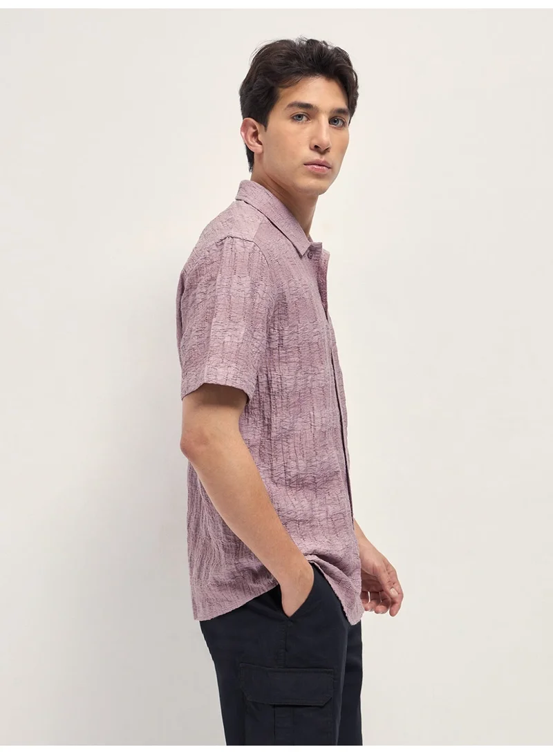 ذا بير هاوس Men’s Classic Short Sleeve Casual Shirt – Lightweight, Breathable, and Designed for a Smart Yet Easygoing Look All Day Long