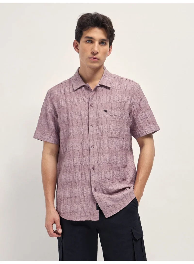 The Bear House  Men’s Classic Short Sleeve Casual Shirt – Lightweight, Breathable, and Designed for a Smart Yet Easygoing Look All Day Long for Men | Best Price UAE