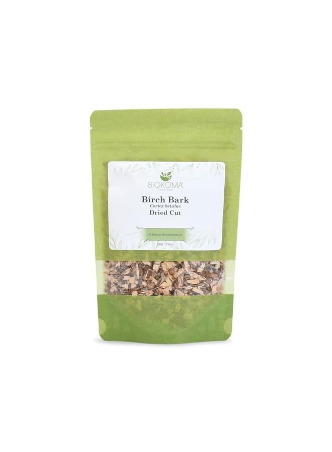 Biokoma Pure and Natural Biokoma Birch Bark Dried Cut 100g (3.55oz) In Resealable Moisture Proof Pouch  - Image 1