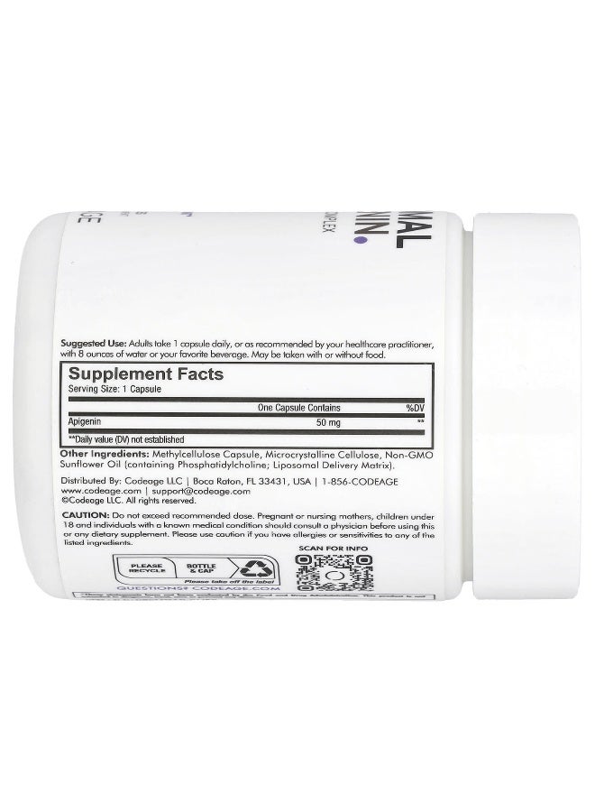 Codeage, Liposomal Apigenin, Phospholipid Complex, 50 mg , 90 Capsules (Packaging may vary) - Image 2