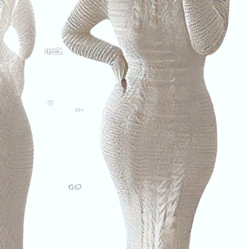 فستان نسائي محبوك بأكمام طويلة بتصميم كابل - Image 4