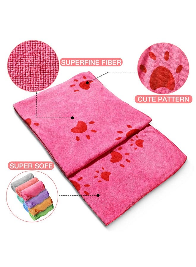 Chumia 8 Pcs 55 X 28 Inches Dog Towels Pet Bath Drying Towels Absorbent Microfiber Soft Beach Towels For Small Medium Large Cat Puppy Shower Cleaning Accessories (8 Colors) - Image 4