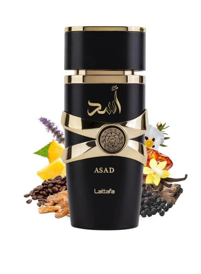 لطافة عطر اسد او دي بارفان من لطافة، 100 مل، للجنسين. - Image 3