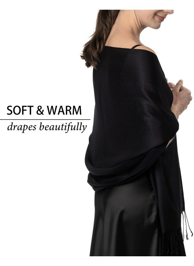 Achillea Large Soft Silky Pashmina Shawl Wrap Scarf in Solid Colors (Black) - pzsku/ZE6950B3A91D9803FD571Z/45/_/1736570933/0c8a2dd0-480e-45b4-be39-ddb15a7125f8