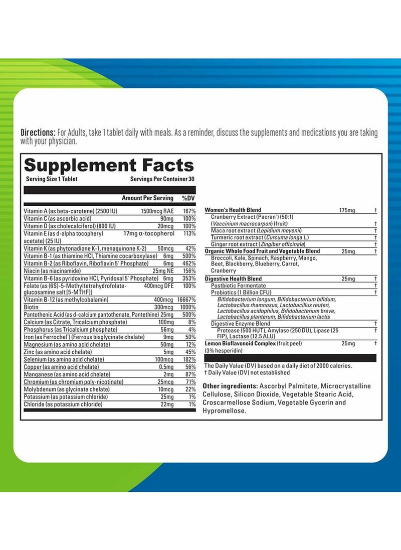 blueberry NATURALS - Blueberry Naturals One Daily Women Tablets 30's - Image 1