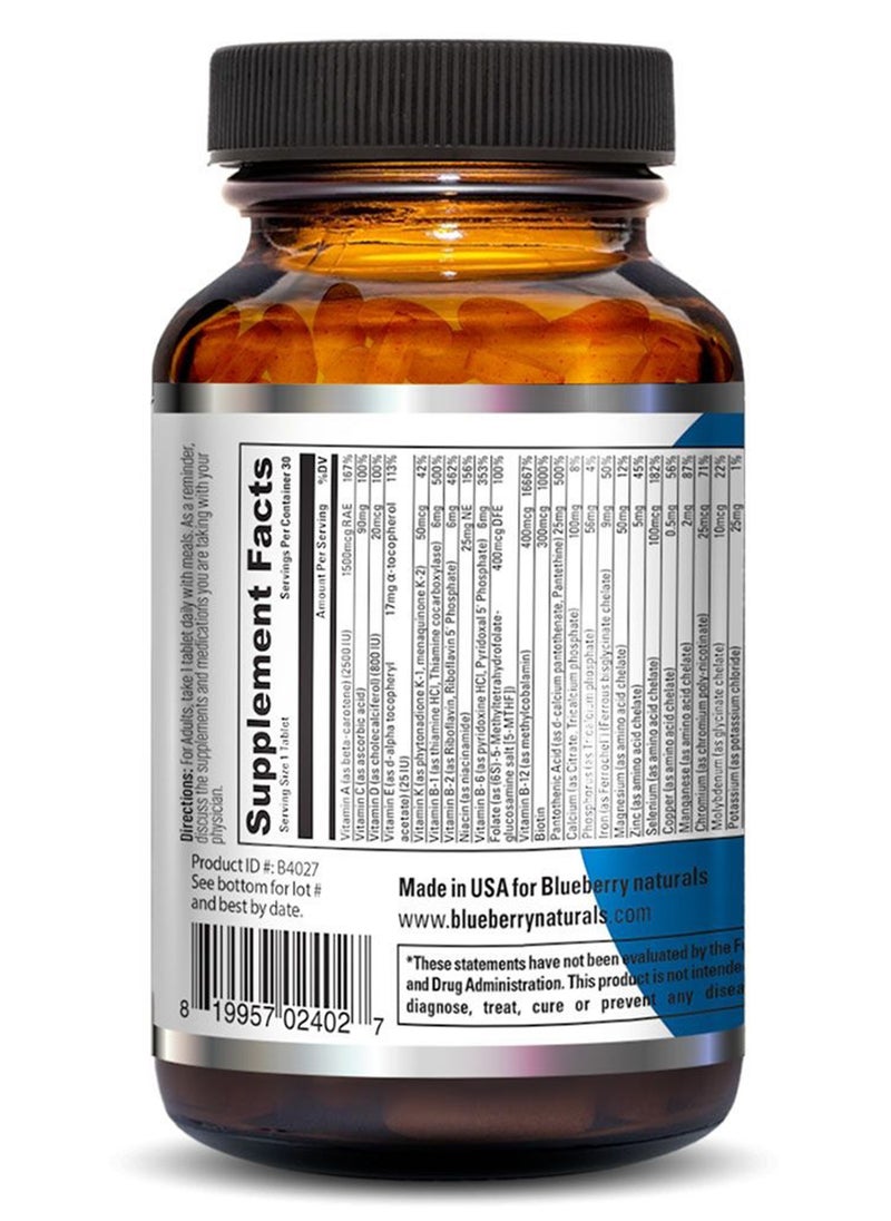 blueberry NATURALS - Blueberry Naturals One Daily Women Tablets 30's - Image 1