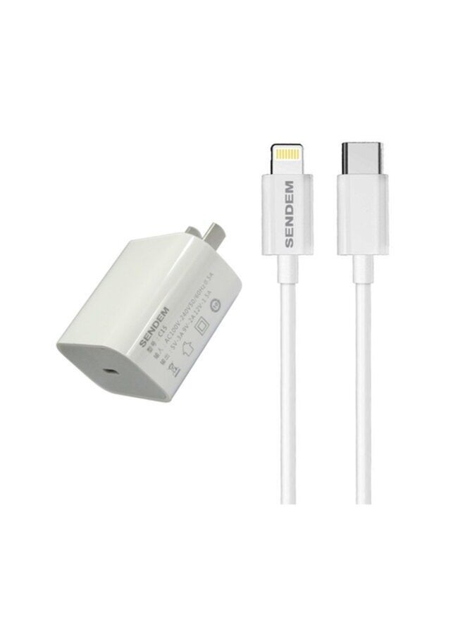 Sendem charger plug + Type-C cable to iPhone  - Image 3