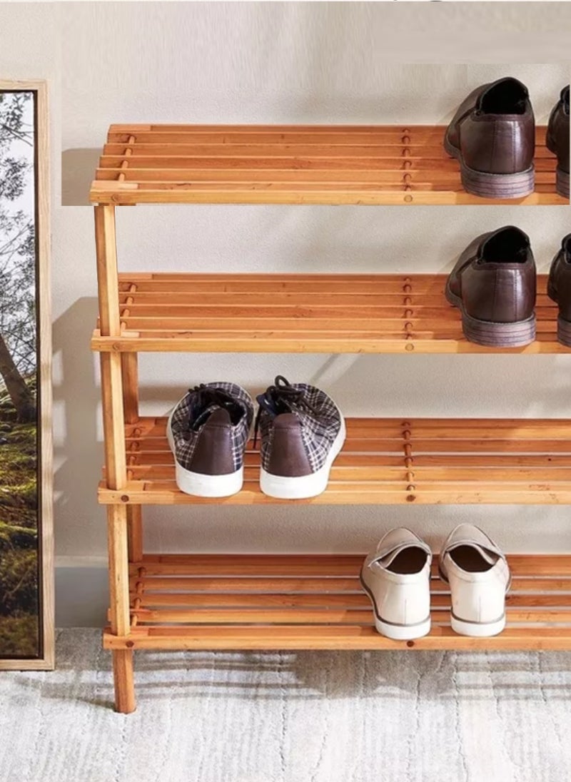 4 Tier Wooden Shoe Holder Rack Storage - Image 5