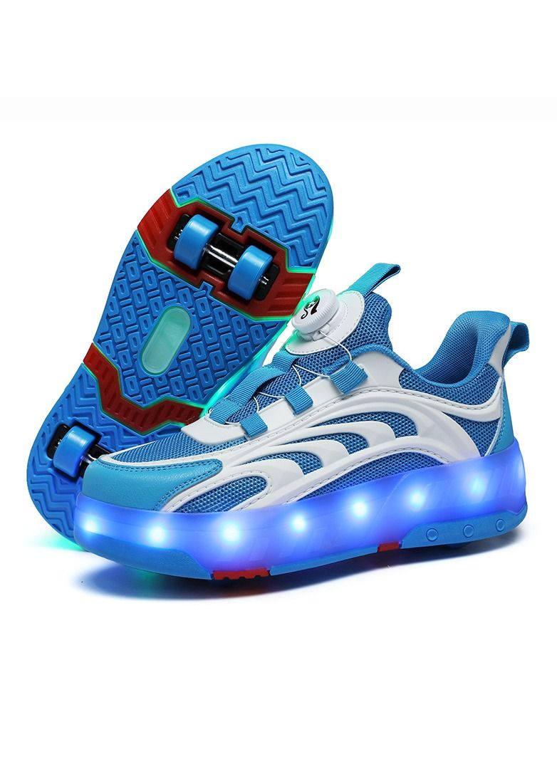 KUYING New Four-Wheel Roller Skates With Lights 