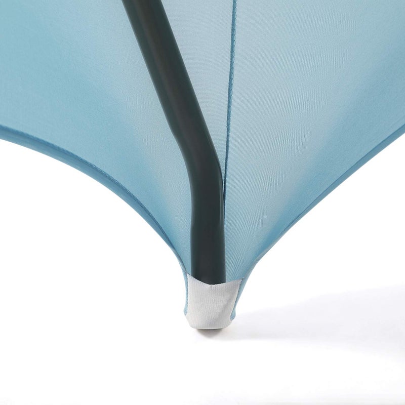 Peomeise 6FT Spandex Table Cover Rectangular Stretch Spandex Tablecloth (Blue Mist 6FT) - Image 5
