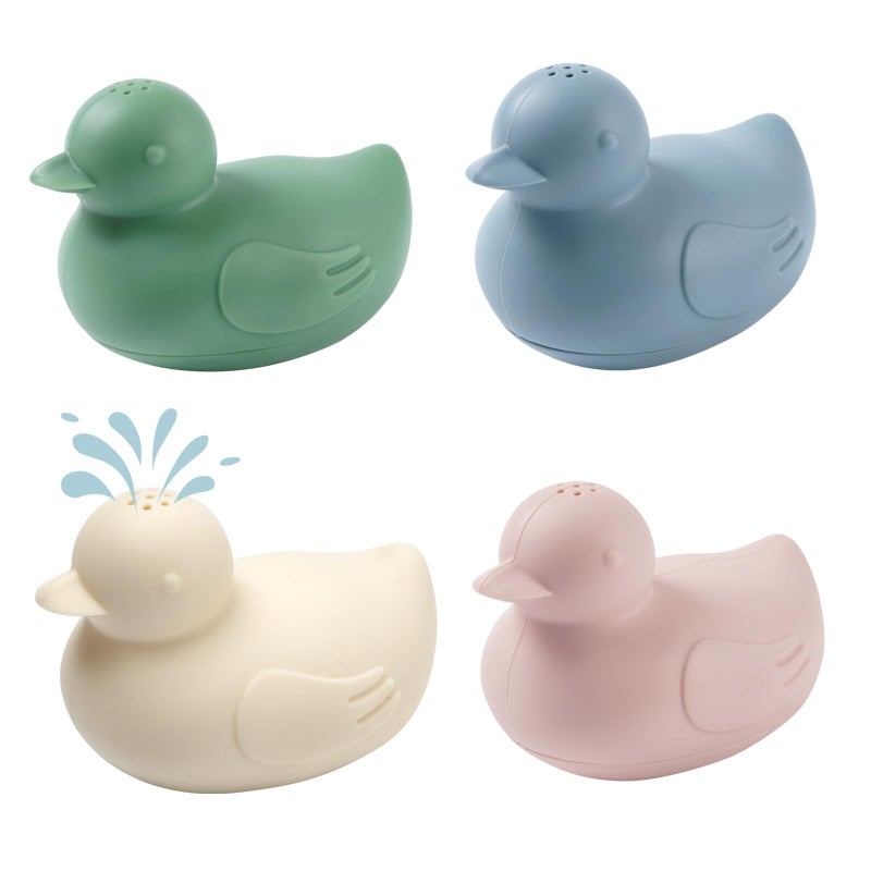 haakaa Dinky Splash Duck Silicone Baby Bath Toy Detachable Mold Free Food Grade Silicone Bath Ducks Toys BPAFree Squeeze Bathtub ToysFloating Bath Tub Toys for Babies 6m - Image 3
