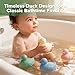 haakaa Dinky Splash Duck Silicone Baby Bath Toy Detachable Mold Free Food Grade Silicone Bath Ducks Toys BPAFree Squeeze Bathtub ToysFloating Bath Tub Toys for Babies 6m - Image 4