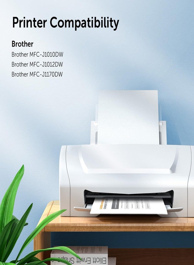 Osir LC401 Black Ink Cartridges Compatible for Brother LC401XL LC401 High Yield Work with Brother MFC-J1012DW MFC-J1170DW MFC-J1010DW Printer (2 XL Black) - Image 2