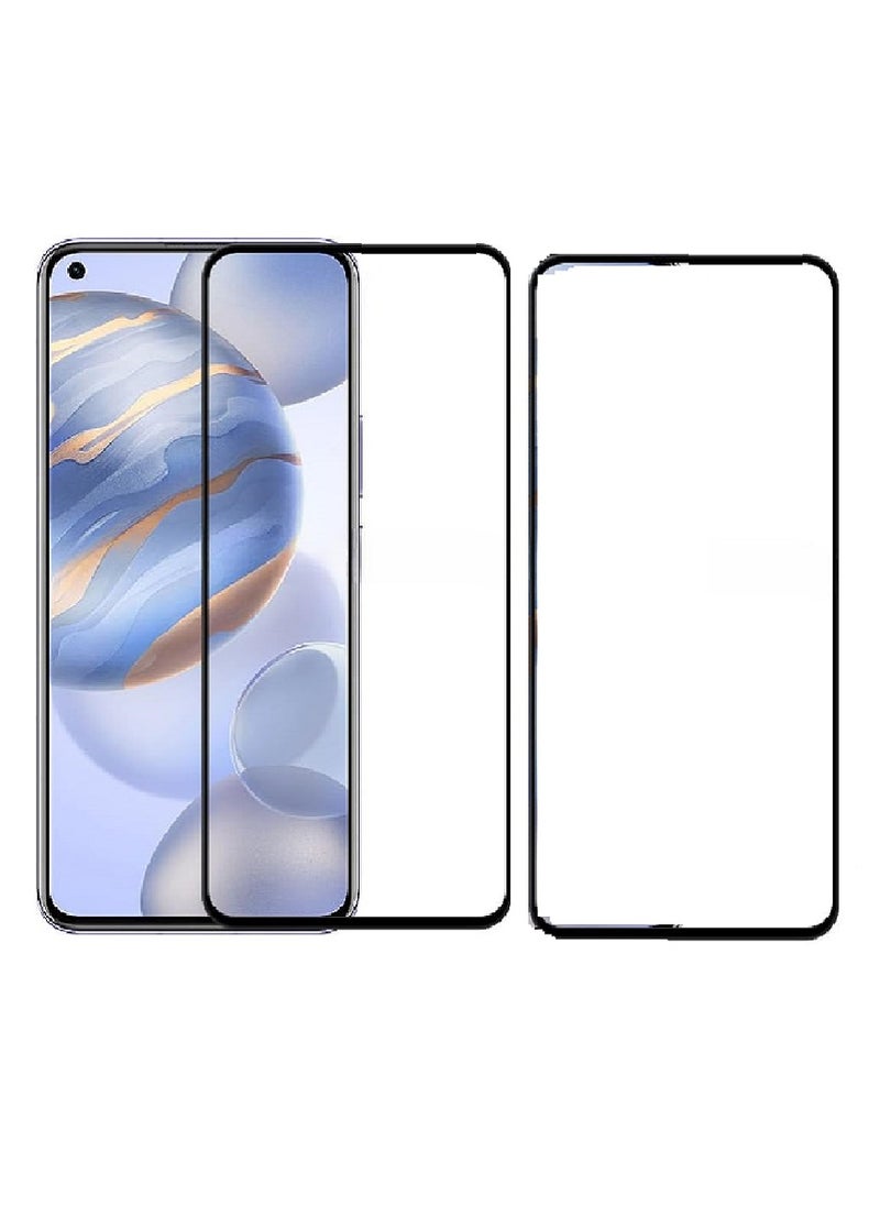2 Pieces Tempered Glass Screen Protector 5D Designed For Honor 30 Full Glue Edge to Edge Full Screen Coverage And Bubble Free - Image 1