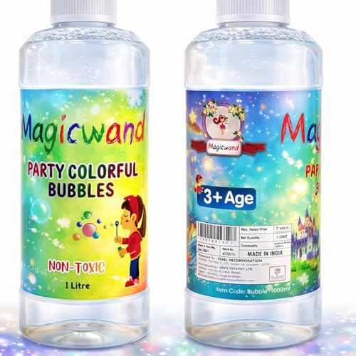 Magicwand Plastic Bubble Gun Refill Liquid【500 ml】【Please Do Not Add Water,Use As Delivered】【3 Yrs & Up】【Pack of 1】【Multi-Colored】 - Image 4