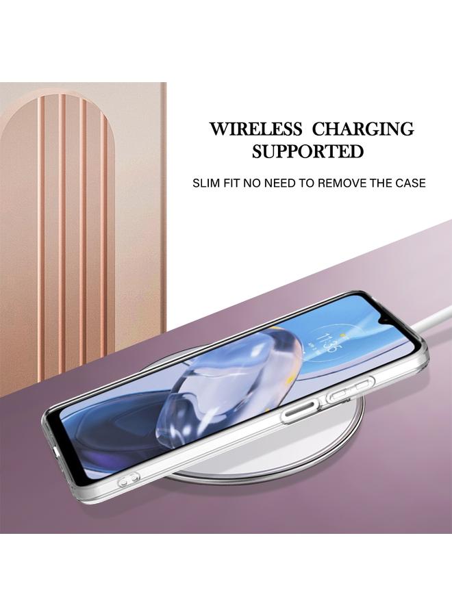 اس-توب جراب لهاتف Motorola Moto E22، جراب IMD مزدوج الجوانب من الرخام المطلي بالكهرباء - Image 4